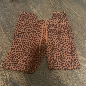 PJ Salvage cheetah sweatpants